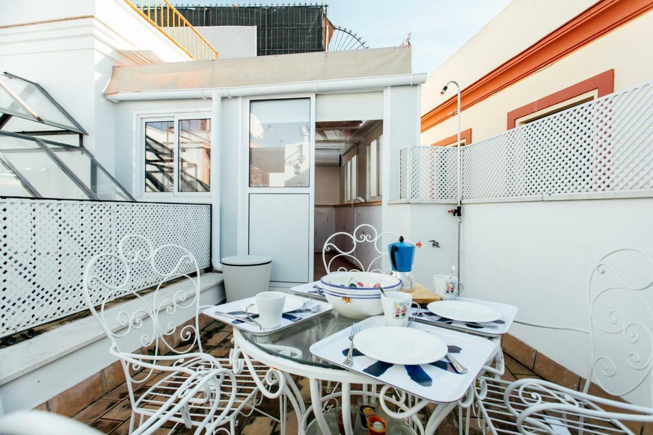 Bright Duplex W/ Terrace Appartement Sevilla Buitenkant foto